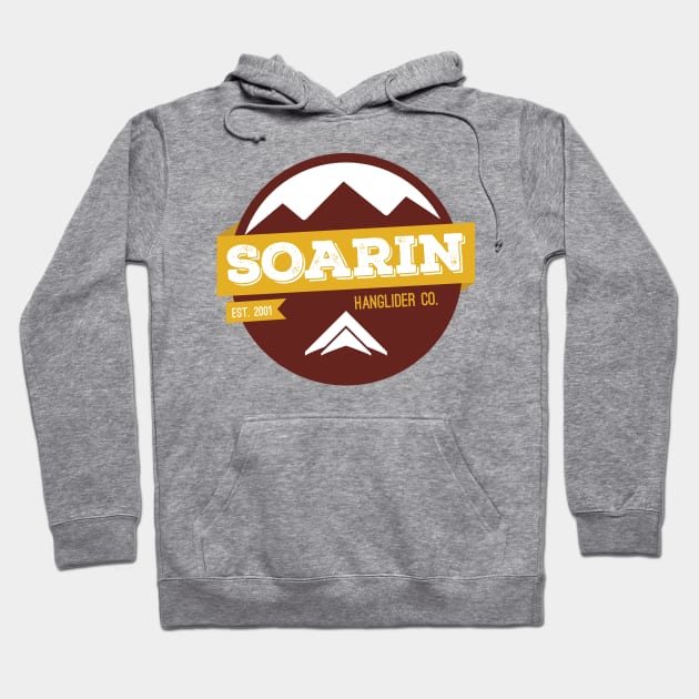 Soarin' Hang Gliders (version 2) Hoodie by duckandbear